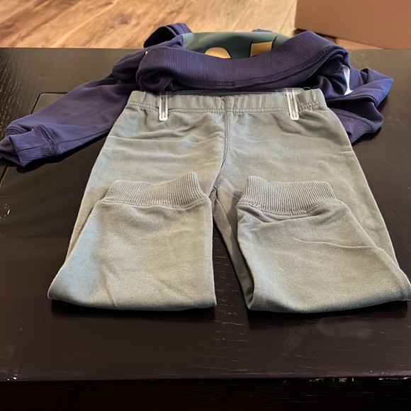 Boys Carters  two piece matching set. Long sleeve with dinosaur. Hooded. - Picture 5 of 7